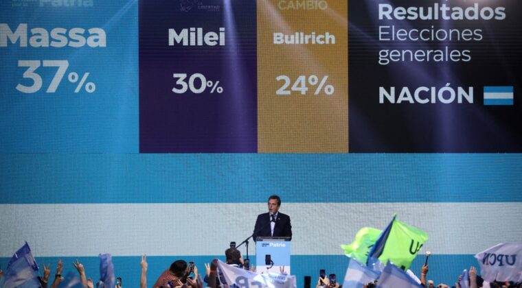Argentina elegirá presidente en balotaje entre Milei y Massa