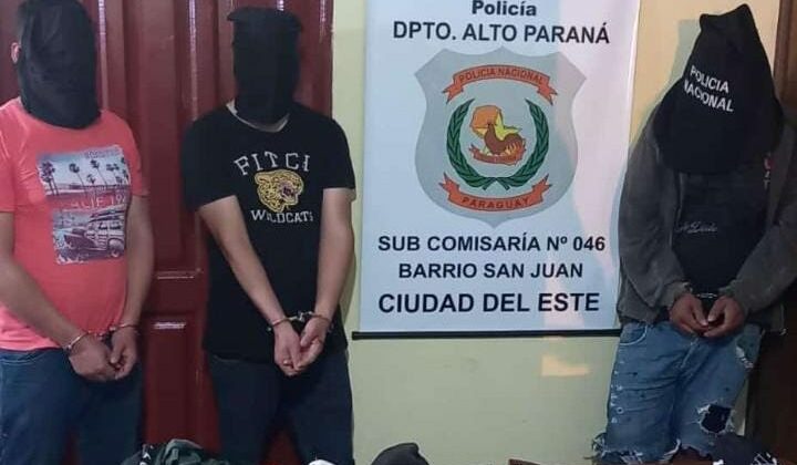 Fueron al cumpleaños pero para asaltar: capturan a banda de ladrones en CDE