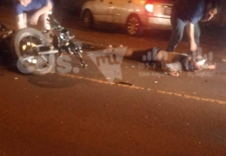 Accidente de Tráfico en la Ruta 6° Km. 40 de Hohenau Deja a Joven Hospitalizado