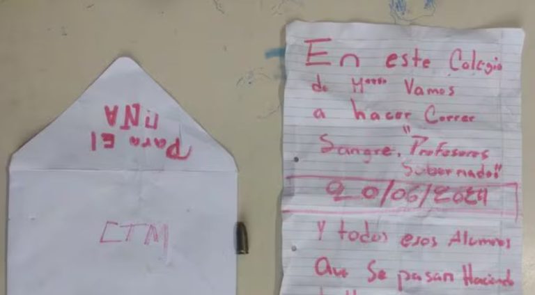 Hallan carta de amenaza en colegio de Areguá: “Vamos a hacer correr sangre”
